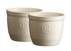 Рамекин набор из 2 шт., Emile Henry 8.5 см, крем, высокий