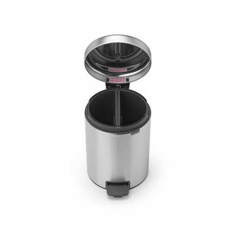 Мусорный бак newIcon с педалью (2x2 л), Стальной матовый Brabantia