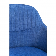 Стул с подлокотниками Palm Springs, коллекция "Палм-Спрингс" 52*79*55, Сталь, Полиэстер, Синий