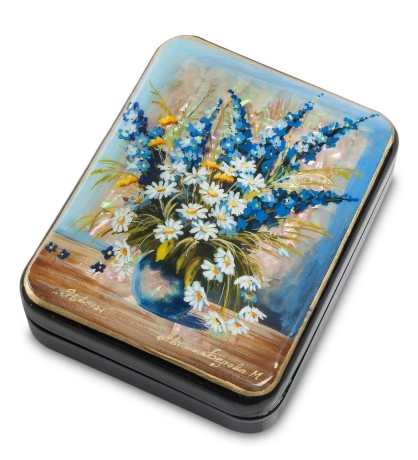 ШК-55/ 59 Шкатулка "Ромашки" авт. Белова М.