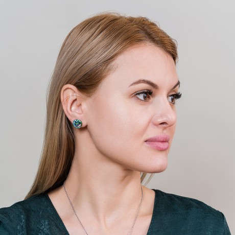 Серьги ORCA AE03188-3 BL/S Fiore Luna