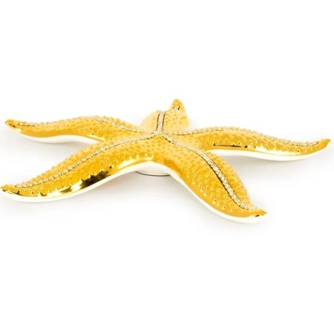 Морская звезда, 41х41 см. LAGUNA, керамика, swarovski