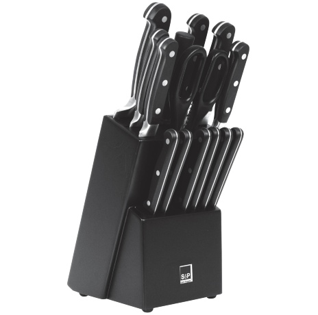 Набор ножей Blade, 15 пр. черный, Salt&Pepper
