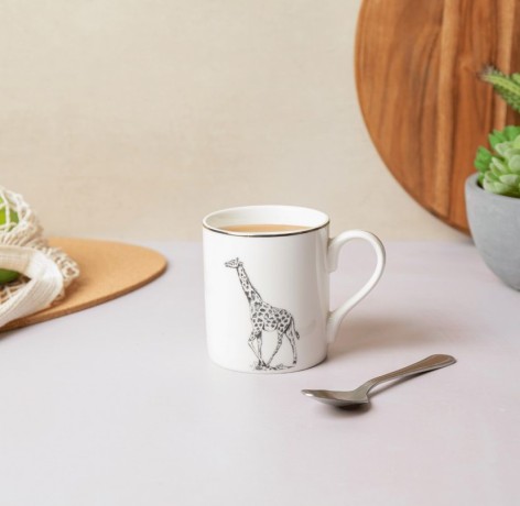 Кружка фарфоровая Жираф Mikasa, 280 мл. Kitchen Craft