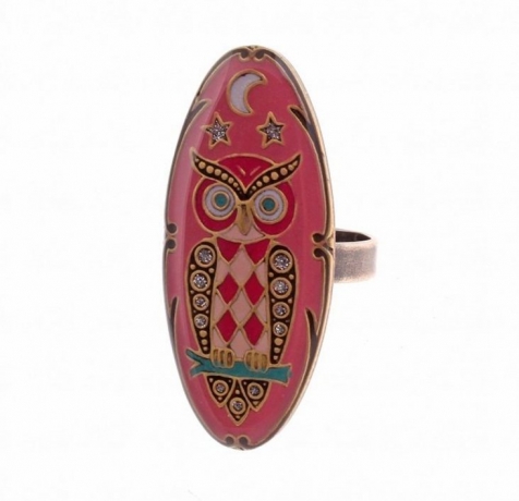 Кольцо сова K27962.12 R Clara Bijoux