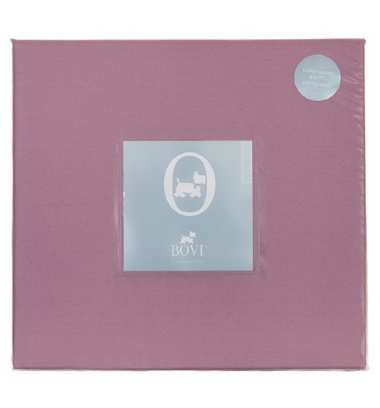 Простыня прямая (SB), сатин, 240x280см. лиловый, BOVI