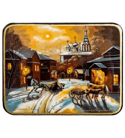 ШК-55/113 Шкатулка "Ночной город" исп. Маркова