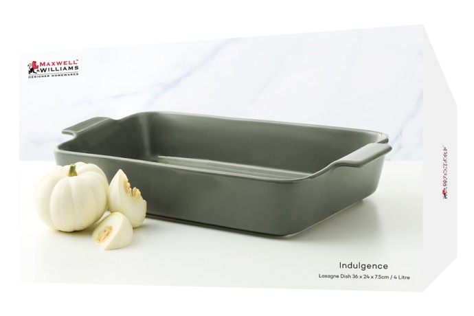 Форма для запекания, 36х24 см, фарфор P, прямоугольная, серо-зеленая, Indulgence Maxwell & Williams