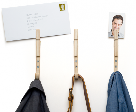 Вешалки-держатели J-pegs, 3 шт. thabto