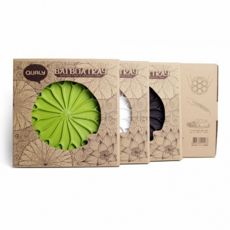 Сушилка-поднос Lotus, белая, Qualy