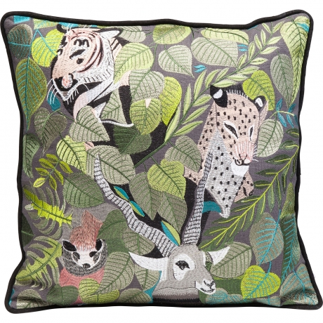 Подушка Exotica, 50х50х15, Хлопок, Полиэстер, Мультиколор