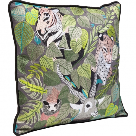 Подушка Exotica, 50х50х15, Хлопок, Полиэстер, Мультиколор