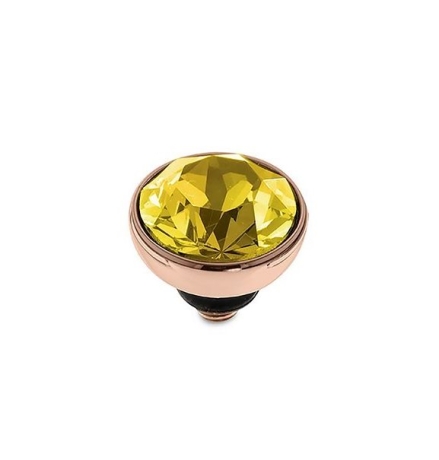 Шарм Bottone Light Topaz 8 мм. 680186 BR/RG Qudo