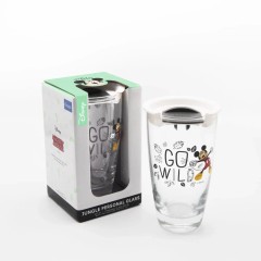 Стакан, 465 мл. Черная крышка JUNGLE Disney LUCARIS