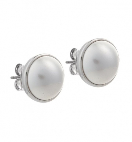 Пусеты Pearl A2005PE-E02.1 BW/S Fiore Luna