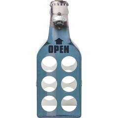 Стеллаж для бутылок Open, коллекция "Открыто" 21*54,5*19, Ель, Сталь, Голубой