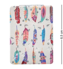 WW-100/4 Зеркало прямоугольное со стразами &quot;Перышки&quot;