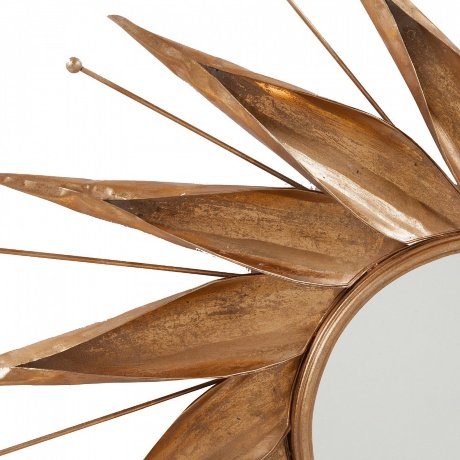 Зеркало-солнце золотое D84 см Novara