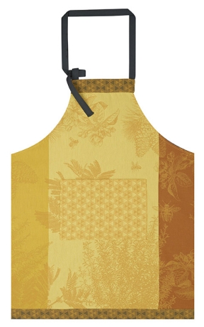 Фартук, 90х96 см. 100% хлопок, оранжевый, MIEL DE NECTAR Le Jacquard Francais