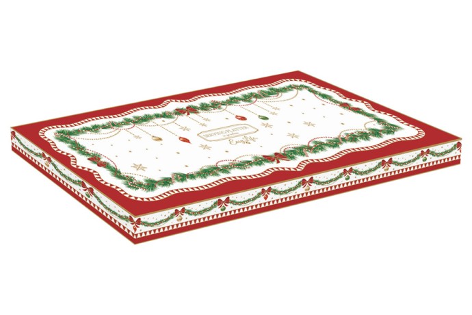 Блюдо, 35х15 см, фарфор P, белое, прямоугольное, Щелкунчик и фея, Magie de Noel, Easy Life