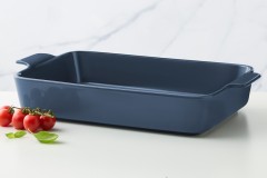 Форма для запекания, 36х24 см, фарфор P, прямоугольная, синяя, Indulgence Maxwell & Williams