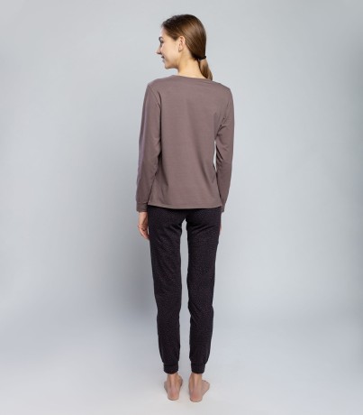 Пижама женская 5318/2, р.100, рост 170, кофейный комб. (Serge)