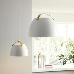 Подвесной светильник OSLO Ø40 см. белый/дуб, Halo Design