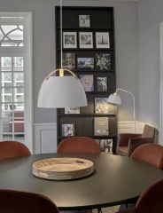 Подвесной светильник OSLO Ø40 см. белый/дуб, Halo Design