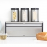 Хлебница с откидной крышкой, Стальной матовый (FPP) Brabantia
