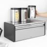 Хлебница с откидной крышкой, Стальной матовый (FPP) Brabantia