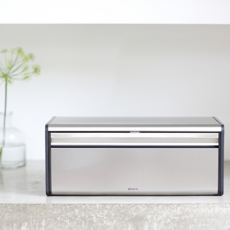 Хлебница с откидной крышкой, Стальной матовый (FPP) Brabantia