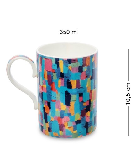 JK-308 Кружка "Игра цвета" (Gioco di Colori Pavone)