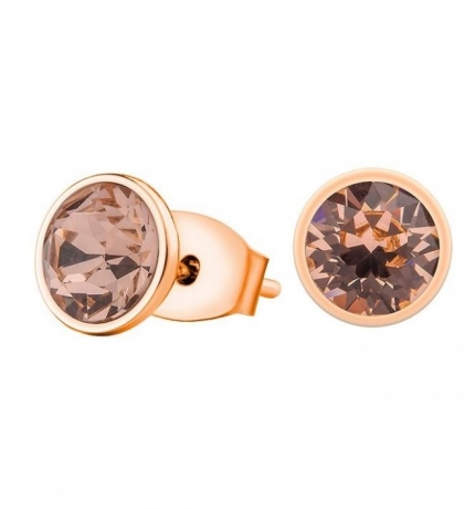 Пусеты Light Peach SWE298 LP RG Fiore Luna