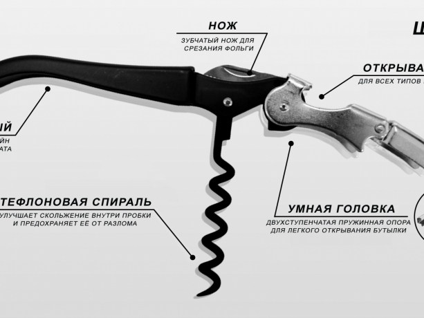 Штопор AC черный Koala