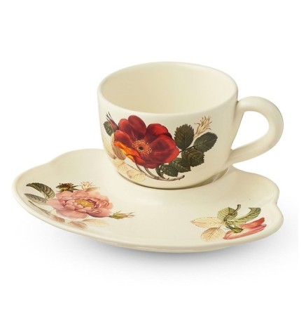 Чашка с блюдцем Regale, 24х20 см. Nuova Cer