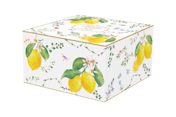 Чашка с блюдцем Цветы и лимоны, 0,37 л. Easy Life