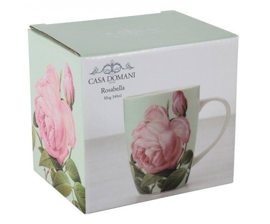 Кружка "Роза" 340 мл. мятный, Casa Domani