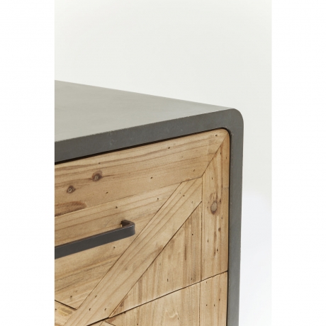 Тумба прикроватная X Factory, коллекция "Икс фэктори" 50*60*40, Ель, МДФ, Сталь, Коричневый