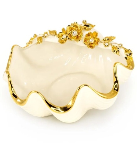 Ракушка, 26х24х14 см. LAGUNA, керамика, swarovski