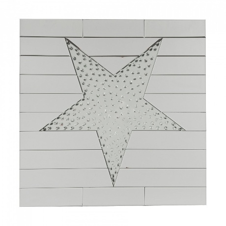 Зеркало с фацетом квадратное с граненым декором Gironda