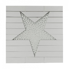 Зеркало с фацетом квадратное с граненым декором Gironda