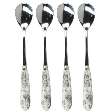 Набор из 4 чайных ложек Алиса в Стране чудес V&A Kitchen Craft