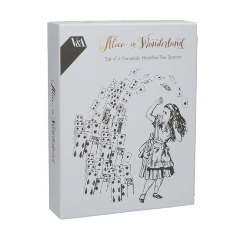Набор из 4 чайных ложек Алиса в Стране чудес V&A Kitchen Craft