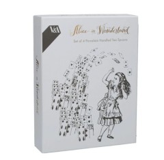 Набор из 4 чайных ложек Алиса в Стране чудес V&A Kitchen Craft