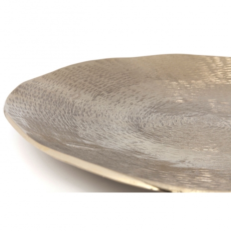 Чаша декоративная Endless, коллекция "Бесконечность" 49*9*49, Алюминий, Серебряный