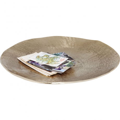 Чаша декоративная Endless, коллекция "Бесконечность" 49*9*49, Алюминий, Серебряный