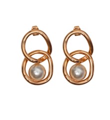 Серьги Cream Pearl A2006PE-E01.12 BR/RG Fiore Luna