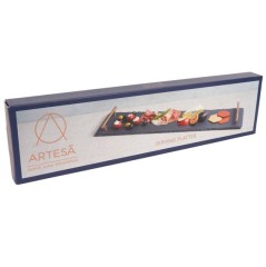 Блюдо сервировочное с медными ручками, 60х15 см. Kitchen Craft