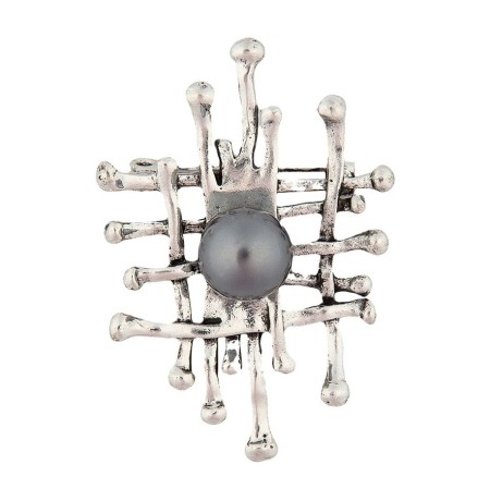 Брошь Жемчужина XZ2092.3 BW/S Shadore 	