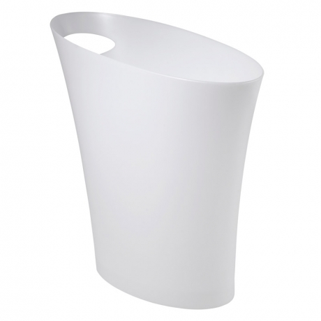 Контейнер мусорный Skinny белый металлик, Umbra